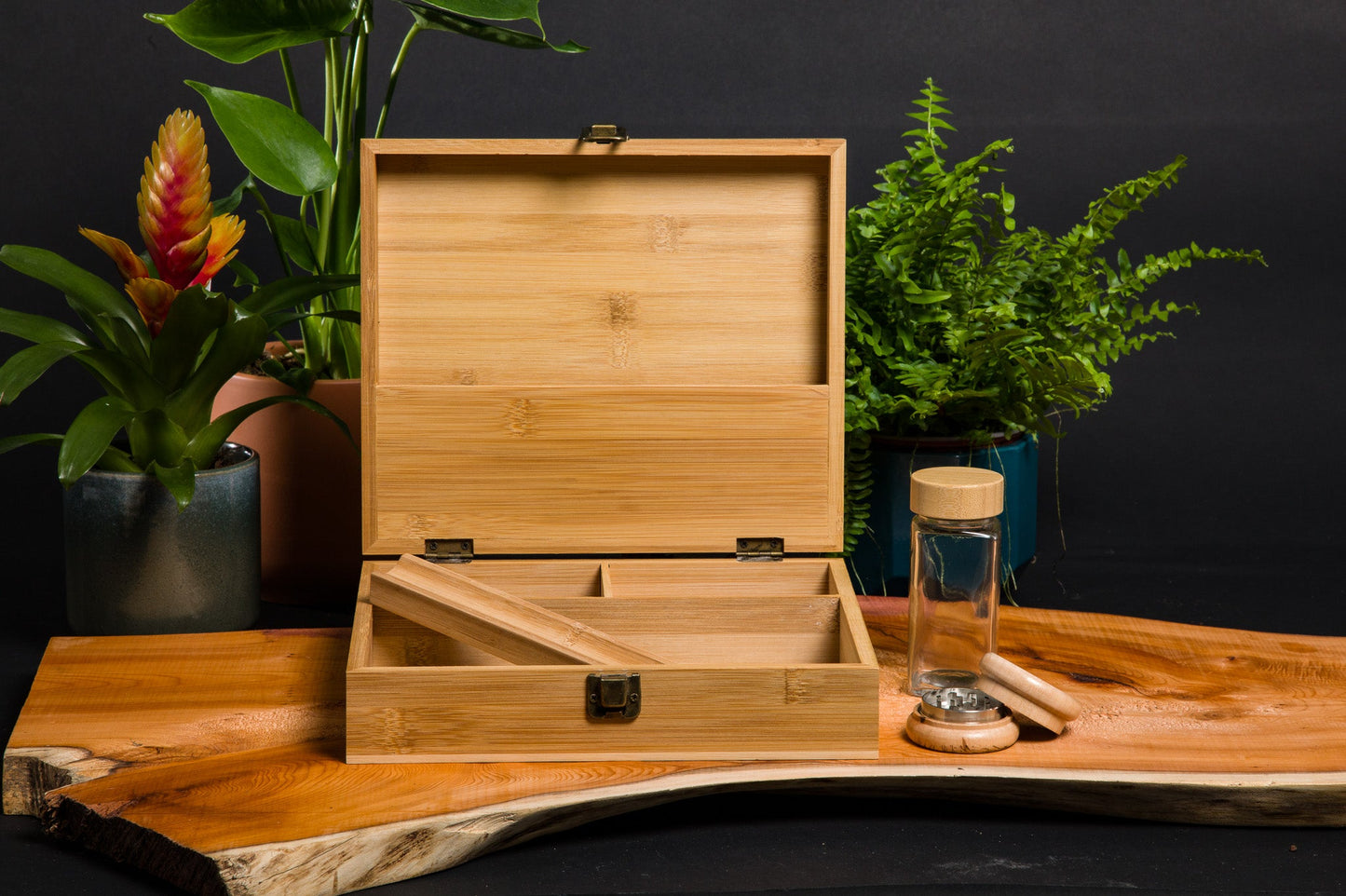 Custom Rolling Stash Box Kit, Real Wood Engraving, Weed Woman, Smoke Box Gift Set