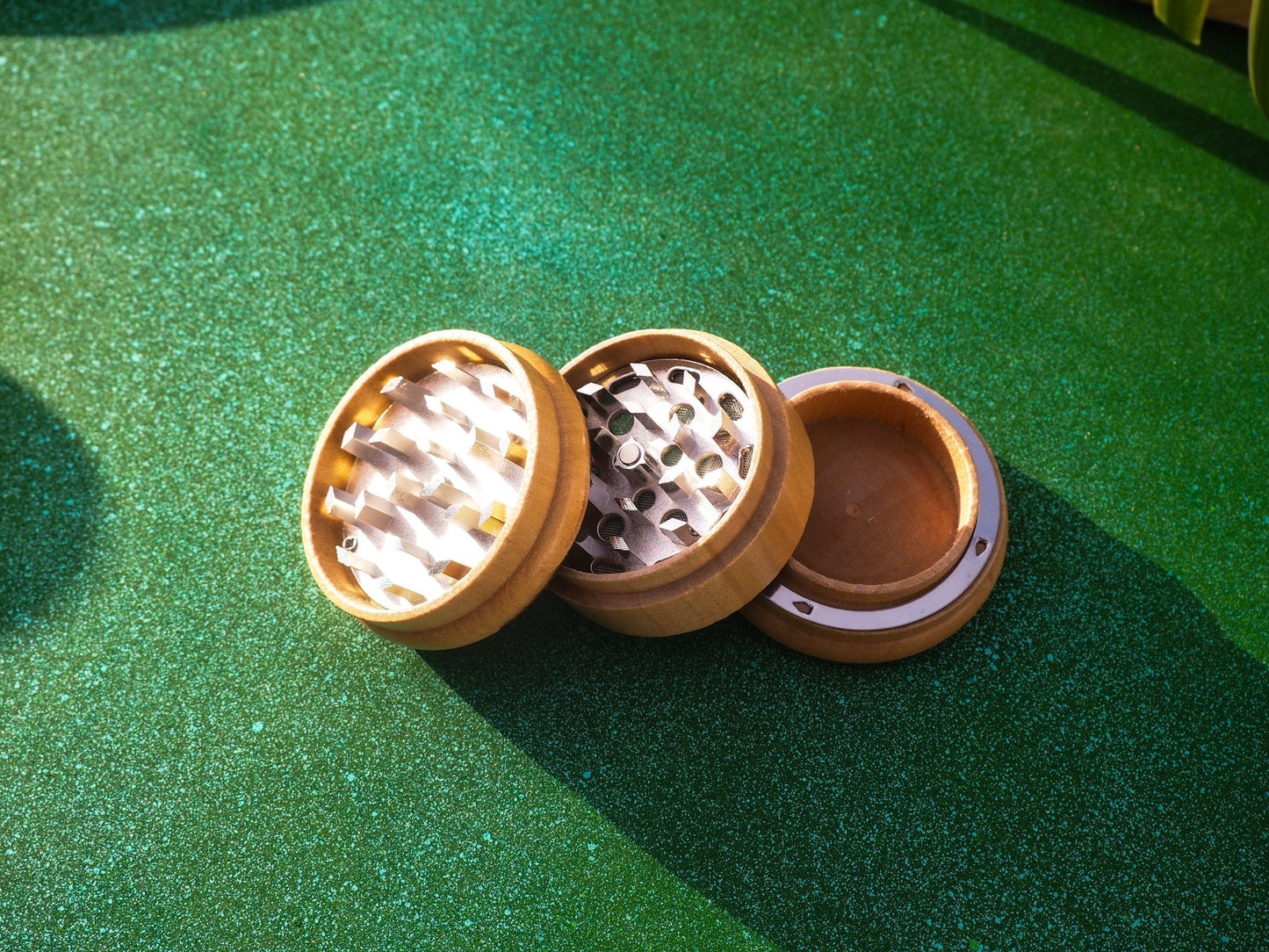 Herb Grinder, 3 Part, Hand Muller, Crusher, Metal Teeth, Wood Engraved, Custom Personalized Gift For All Occasions, Kief Chamber, Plasma