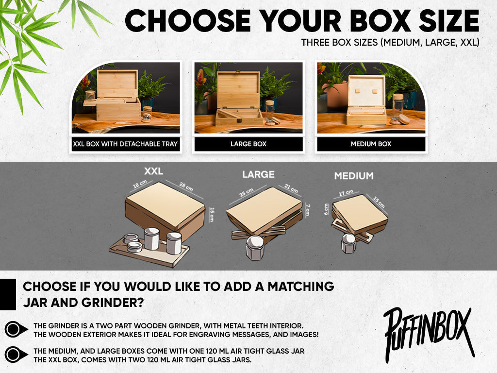 Custom Rolling Stash Box Kit, Real Wood Engraving, Leaf, Smoke Box Gift Set