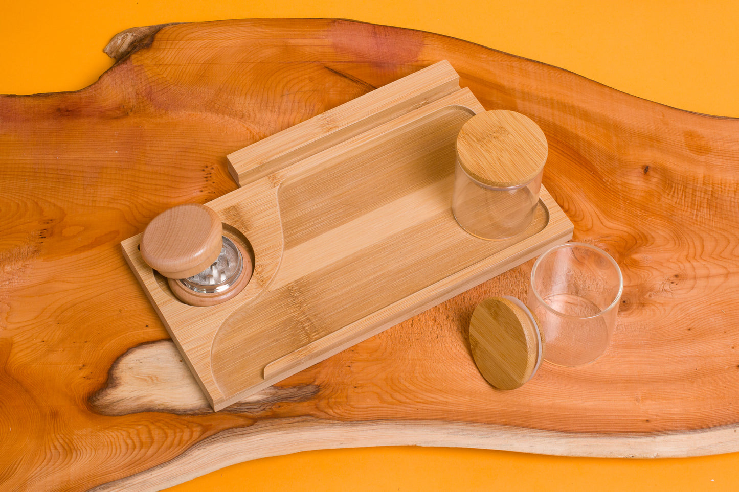 Custom Rolling Stash Box Kit, Real Wood Engraving, Wizard Chillum, Smoke Box Gift Set